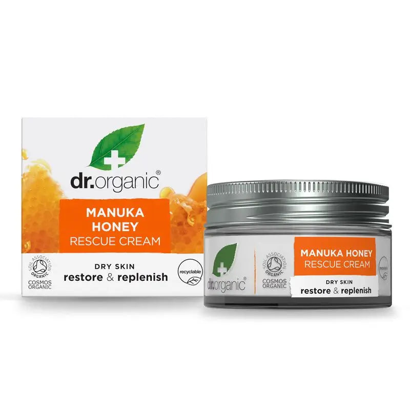 Dr.Organic Manuka Honey Rescue Cream Dry & Sensitive Skin, 50 ml