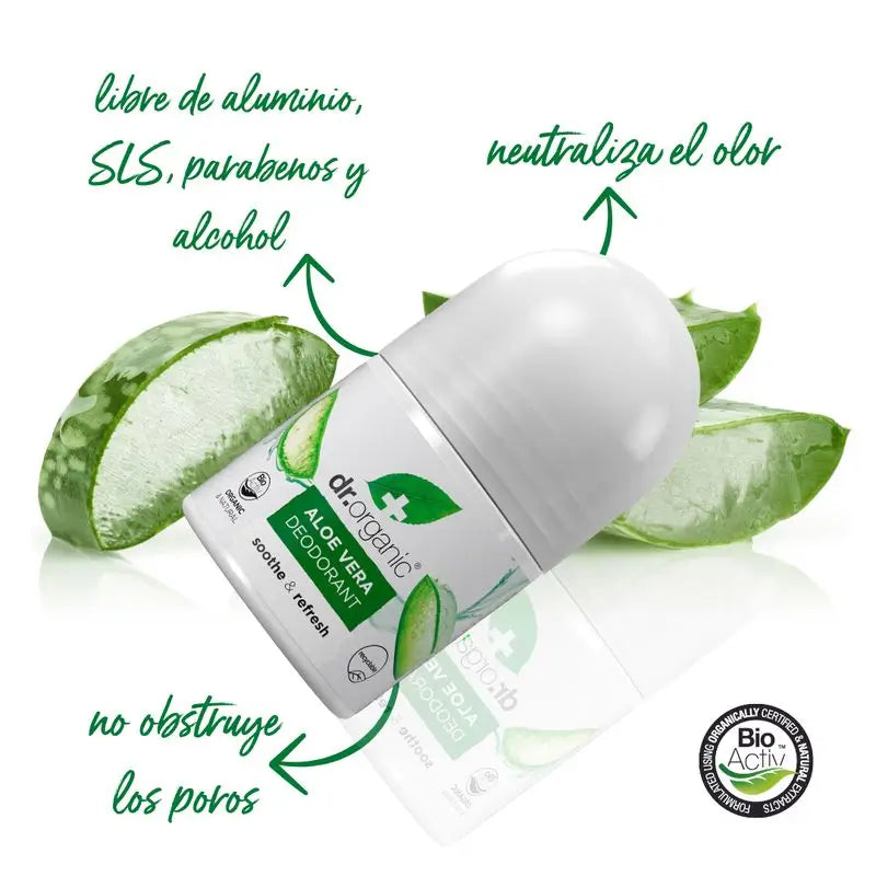 Dr.Organic Aloe Vera Deodorant, 50 ml