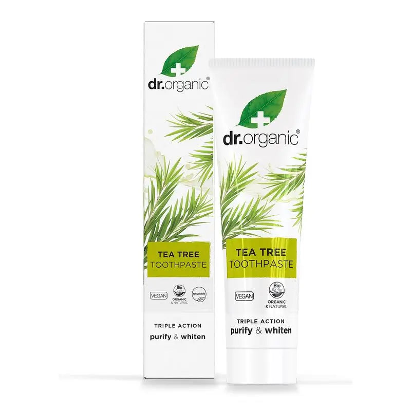 Dr.Organic Tea Tree Toothpaste Triple Action, 100 ml