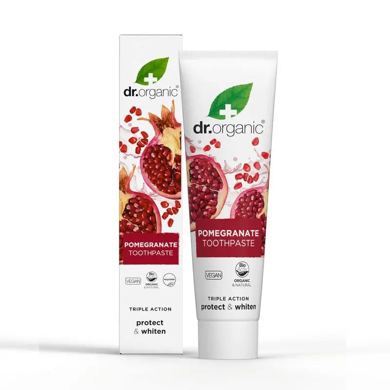 Dr.Organic Pomegranate Triple Action Toothpaste, 100 ml