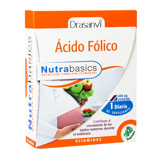 Drasanvi Acido Folico Nutrabasicos , 30 cápsulas