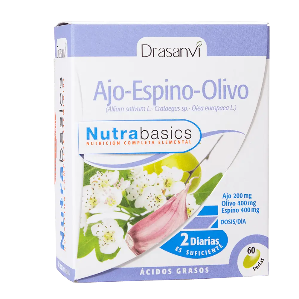 Drasanvi Ajo Espino Olivo 500Mg Nutrabasicos , 60 perlas