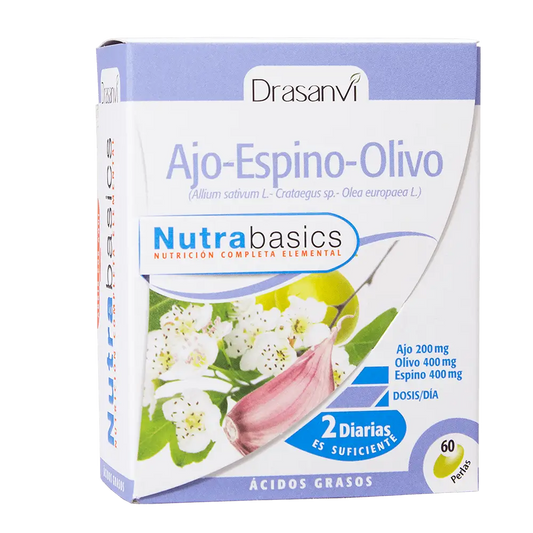 Drasanvi Ajo Espino Olivo 500Mg Nutrabasicos , 60 perlas