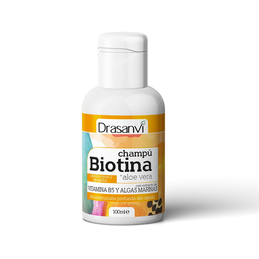 Drasanvi Biotina Champu Y Aloe Vera Cabello Seco Y Apagado Bote , 100 ml