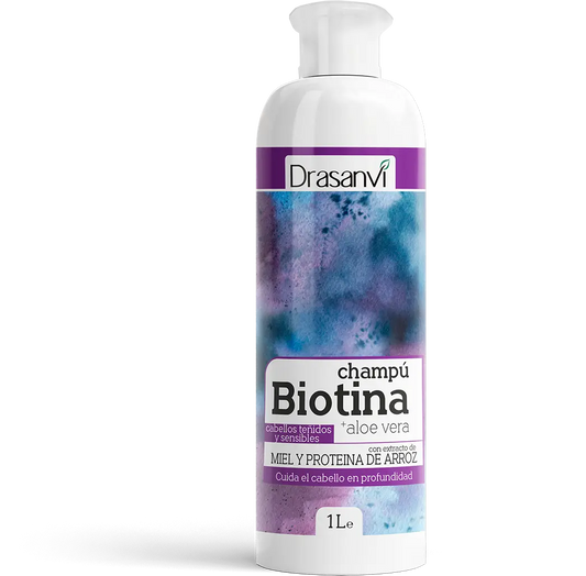 Drasanvi Biotina Champu Y Aloe Vera Cabello Teñidos Y Sensibles Bote , 1 l