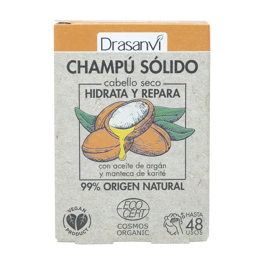 Drasanvi Champu Solido Cabello Seco Ecocert , 80 gr