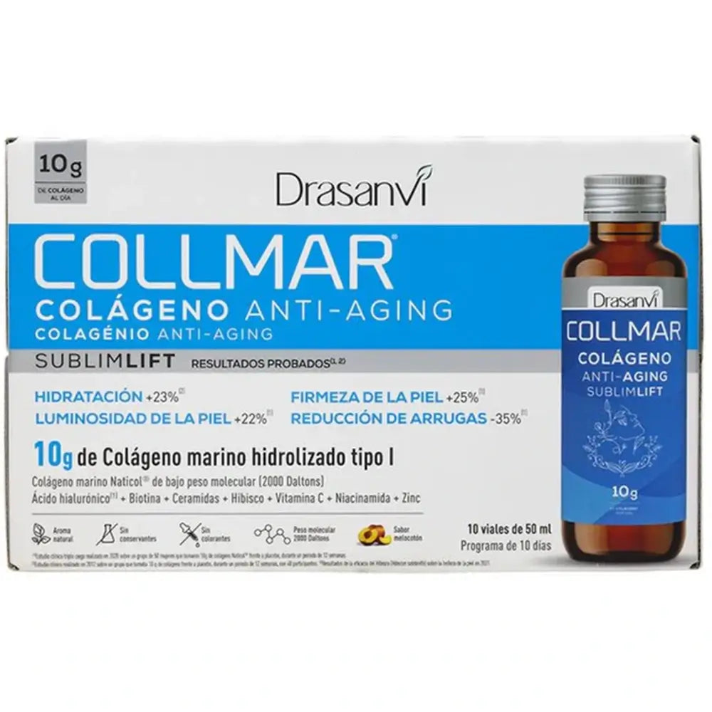 Drasanvi Collmar Collagen Anti-Aging Sublimlift Drinkable Peach, 10 X 50 Ml Vials