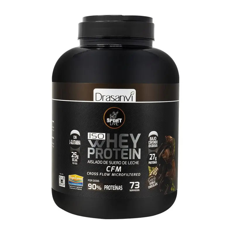 Drasanvi Sport Live Whey Protein Isolate Double Chocolate , 2 kg