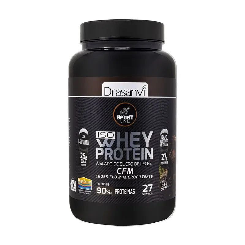 Drasanvi Sport Live Whey Protein Double Chocolate Isolate , 800 grams