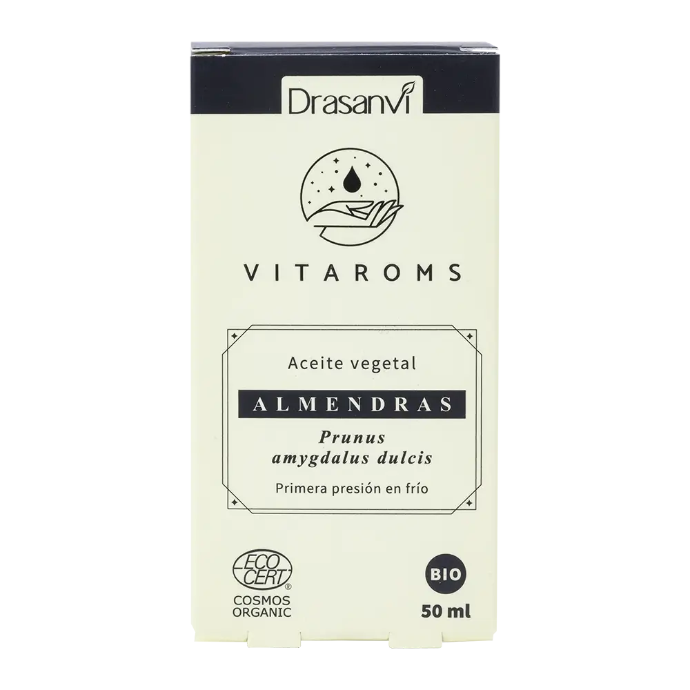 Drasanvi Vitaroms Aceite Vegetal Almendras Dulces Bio (Primera Presion Frio) Ecocert , 50 ml