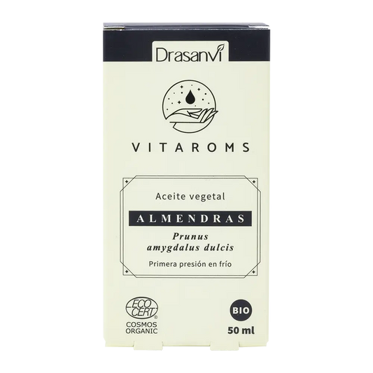 Drasanvi Vitaroms Aceite Vegetal Almendras Dulces Bio (Primera Presion Frio) Ecocert , 50 ml