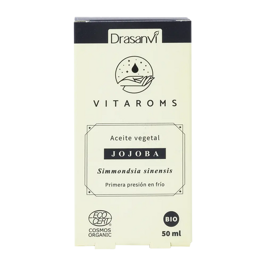 Drasanvi Vitaroms Aceite Vegetal Jojoba Bio (Primera Presion Frio) Ecocert , 50 ml