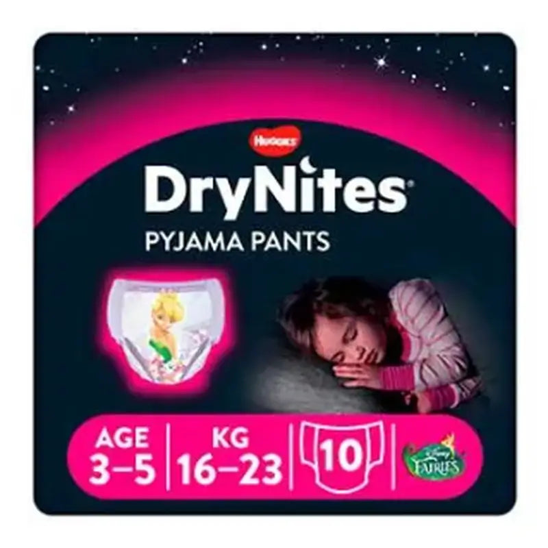 Drynites Girls Nappy 3-5 Years (16-23Kg), 10 Pieces