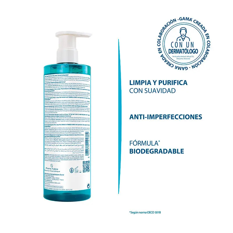 Ducray Keracnyl Gel Limpiador 400 ml