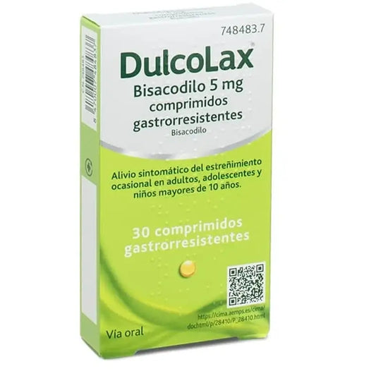 Dulcolax Bisacodyl 5 mg 30 Gastro-resistant Tablets