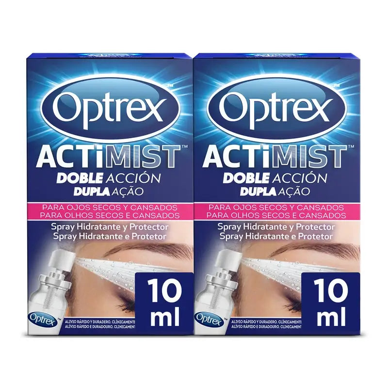 Optrex Actimist Dry & Irritated Eyes Spray Duplo 2x10 ml