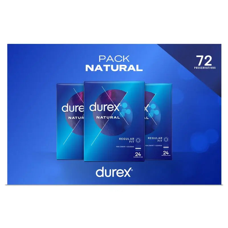 Durex Condom Pack Natural, 24 pcs x 3