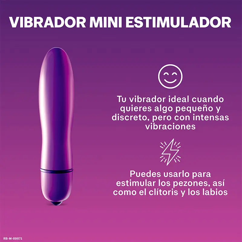 Durex Vibrador Mini Intense Orgasmic Pure Pleasure, Dildo Clítoris Mujer