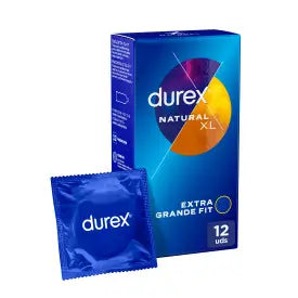 Durex Original Condoms Natural Plus Size Xl - 12 pieces