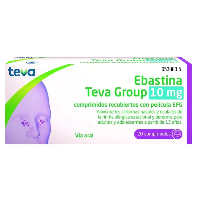 Ebastine Teva 10 mg, 20 Tablets Best Price!