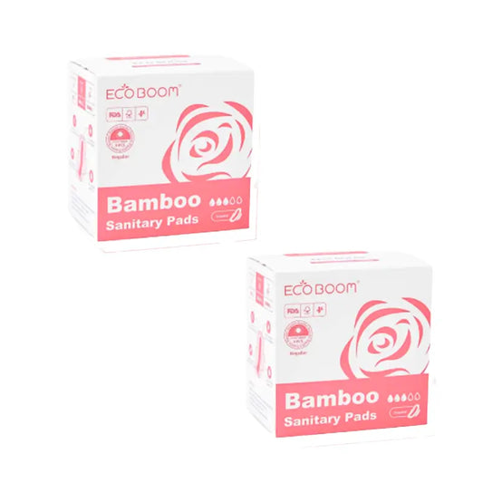 Eco Boom Pack Pads - High Absorption Day Pack - Regular, 2 X 8 pcs.