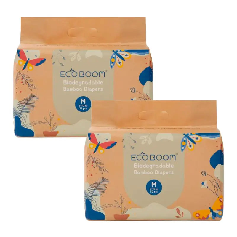 Eco Boom Pack 2X Bamboo Nappy Joy M 3, 64 pcs.