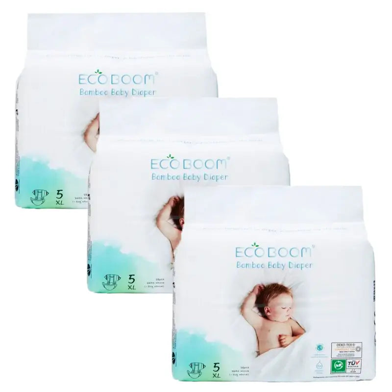 Eco Boom Pack 3X Bamboo Nappy Pure Xl 5, 84 pcs.