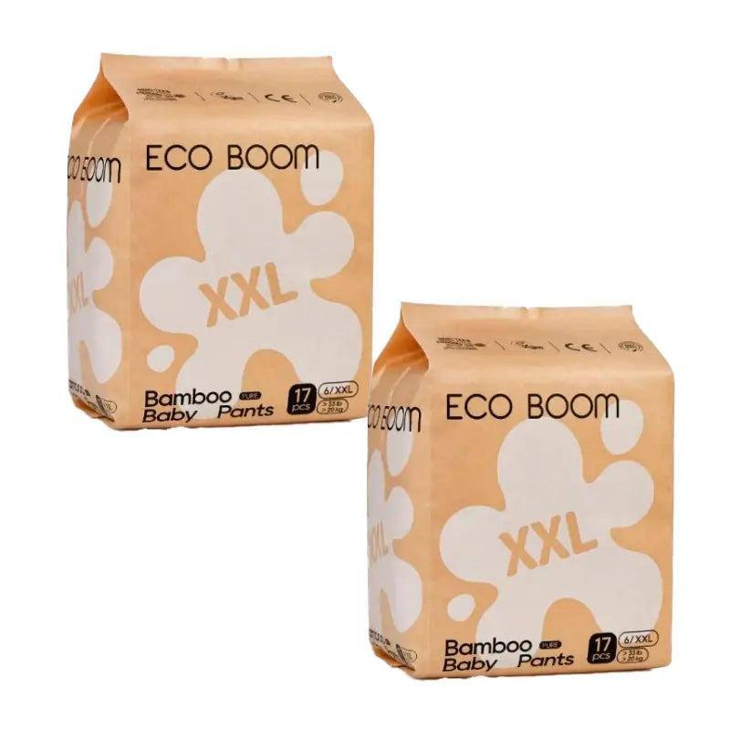 Eco Boom Pack 2X Pure Bamboo Diaper Xll, 34 pcs.