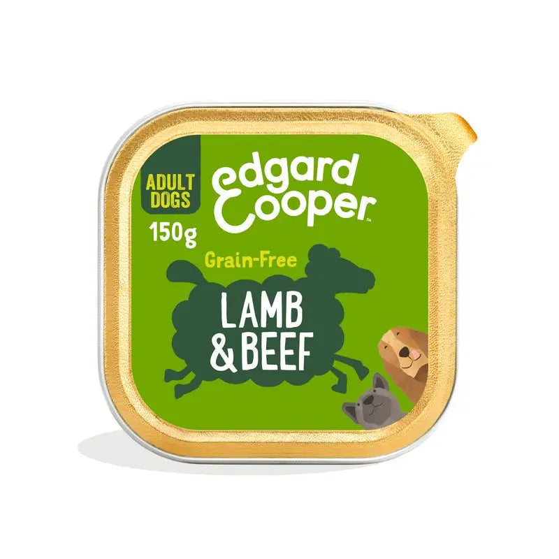 Edgard & Cooper Comida Húmeda Para Perros 11x150g Cordero Y Carne De Vacuno