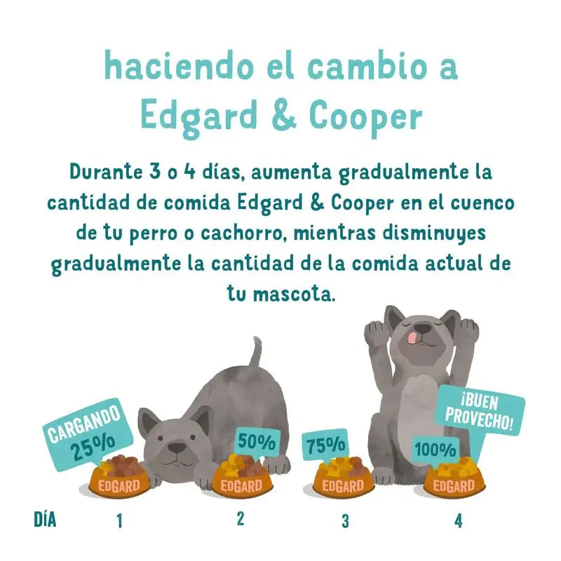 Edgar & Cooper Comida Húmeda Para Perros 6x400g Pollo Y Salmón, Broccoli, Arándanos Rojos Y Col Rizada