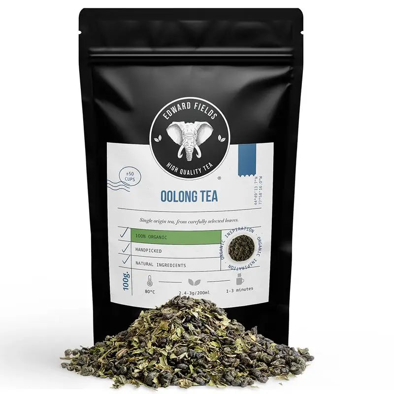 Edward Fields Tea Té Azul Oolong Ecológico A Granel 50 Tazas , 100 gr