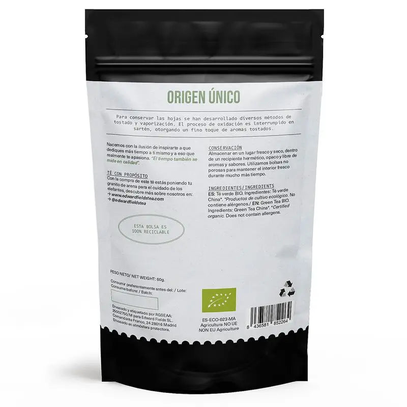 Edward Fields Tea Organic Green Tea Bulk 30 Cups , 60 grams