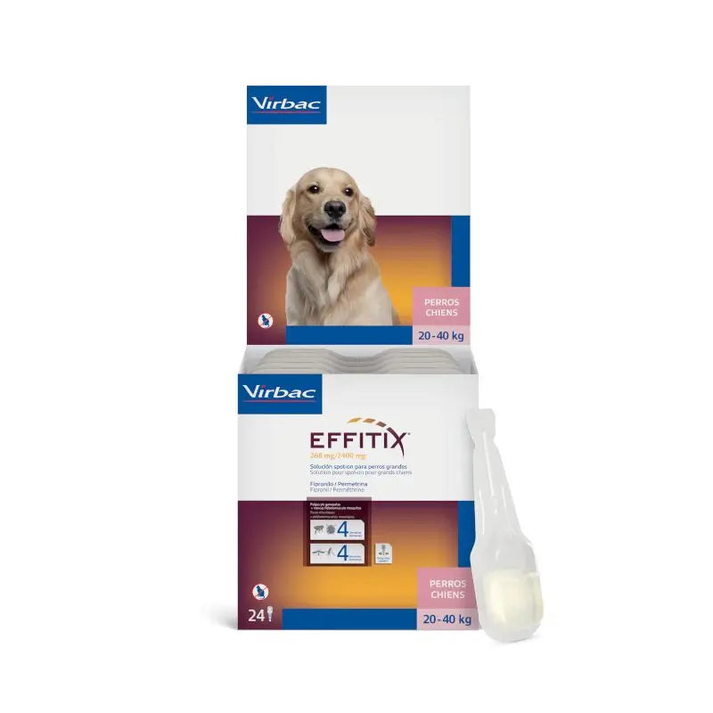 Effitix L Antiparasitarios Perros Grandes 20-40 Kg, 24 Pipetas