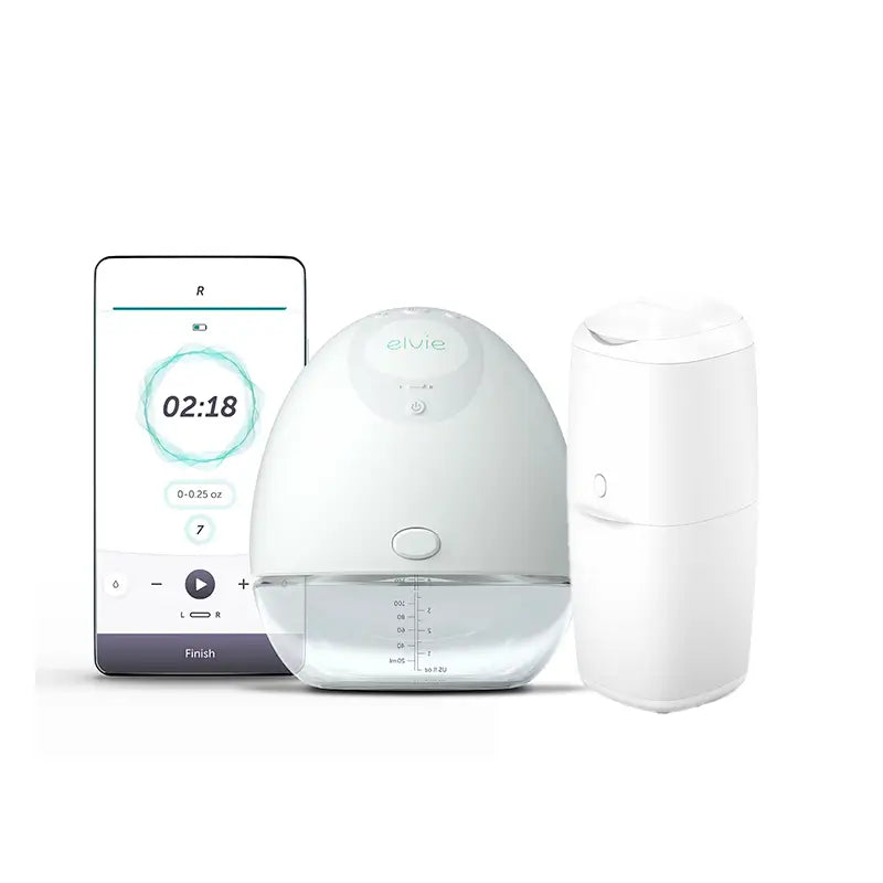 Elvie Pump Electric Breast Pump + Free Nappy Container