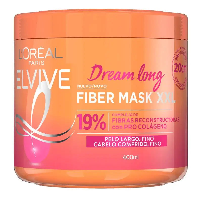 L'Oréal Paris Elvive Dream Long Fiber Mask Xxl Repairing Mask For Long, Fine Hair.