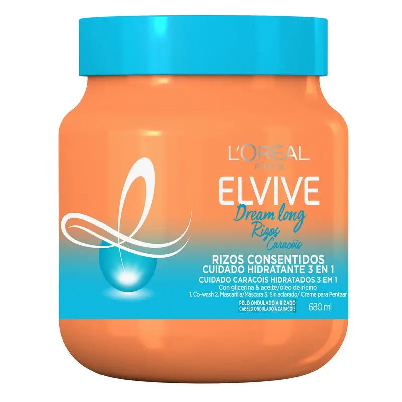 L'Oréal Paris Elvive Dream Long Curls Pampered Curls 3 In 1 Moisturising Care Mask