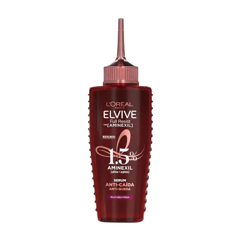 L'Oréal Paris Elvive Full Resist Anti-Hair Loss Serum: With 1.5% Aminexil, Caffeine & Arginine, Strengthens & Reduces Hair Loss