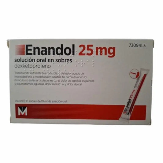 Enandol 25 mg 10 Sachets Oral Solution 10 ml