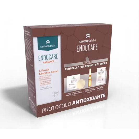 Endocare C Ferulic Edafence Serum Antioxidant Protocol + Radiant Skin Protocol Gift