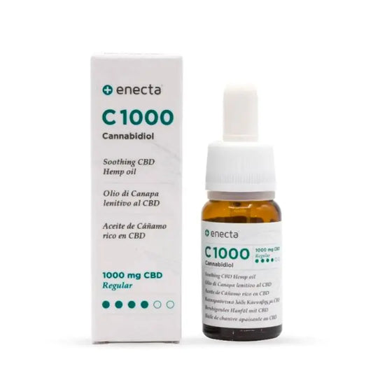 Enecta C1000 Aceite De Cáñamo Rico En CBD 1000 Mg De Cannabidiol , 10 ml