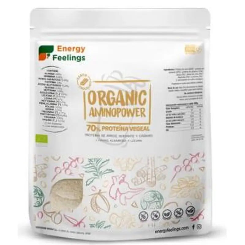 Energy Feelings Organic Aminopower 70% Chocolate 500Gr. Eco Vegan