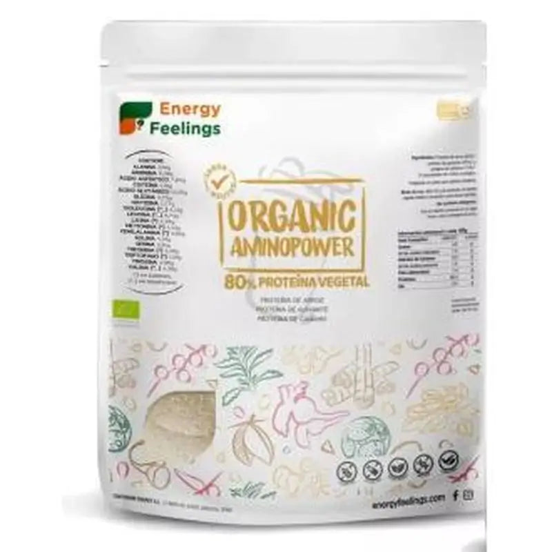 Energy Feelings Organic Aminopower 80% Neutro 500Gr. Eco Vegan Sg