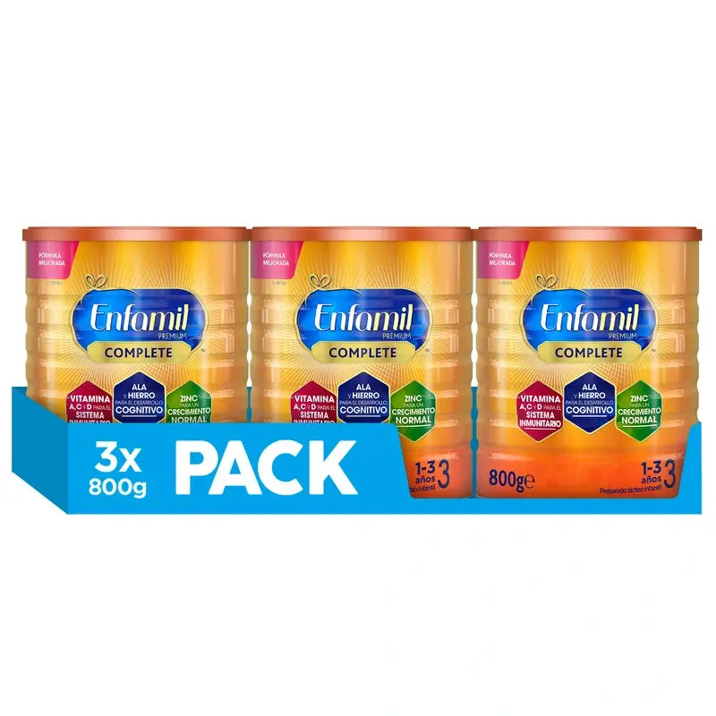 Enfamil Complete 3 Growing-Up Milk, 3X800g