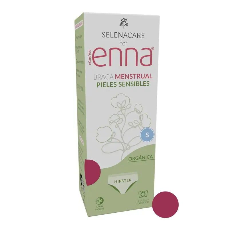 Enna Braga Menstrual Ginecological Organic Hipster (Flujo Medio) Talla S - Color Burdeos