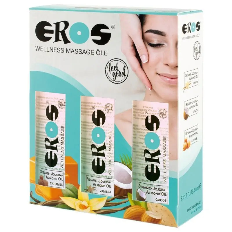 Eros Aceites Masaje Caramelo + Vainilla + Coco 50 Ml