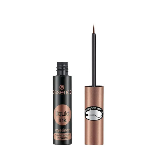 Essence Liquid Ink Brown Eyeliner Resistente Al Agua 02, 3 ml