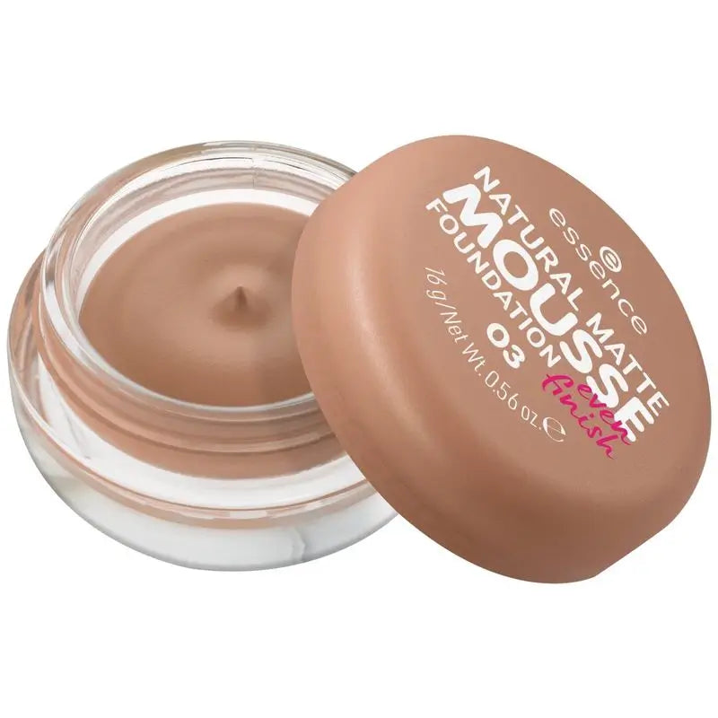 Essence Maquillaje En Mousse Natural Matte Mousse Foundation 03, 16 gr