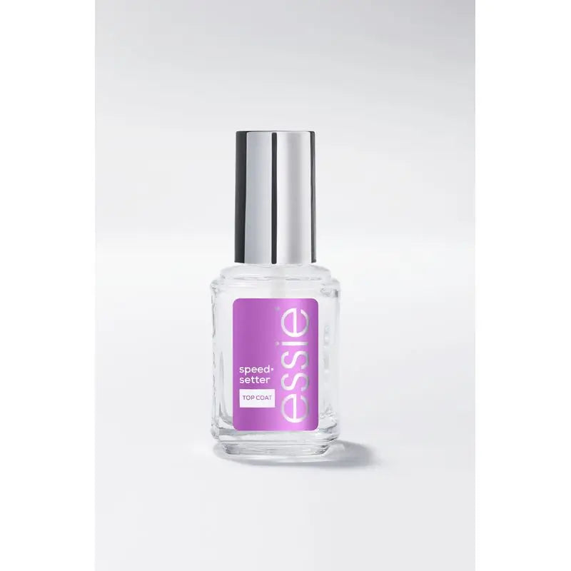 Essie Nail Treatment For Glossy Finish And Fast Dry In Less Than 1 Minute - Top Coat Speed Setter - 13.5 Ml