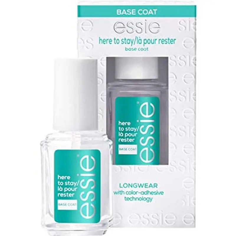 Essie Nail Treatment With Colour Bonding Technology, Prolongs Nail Polish Duration - Base Here To Stay - 13.5 Ml