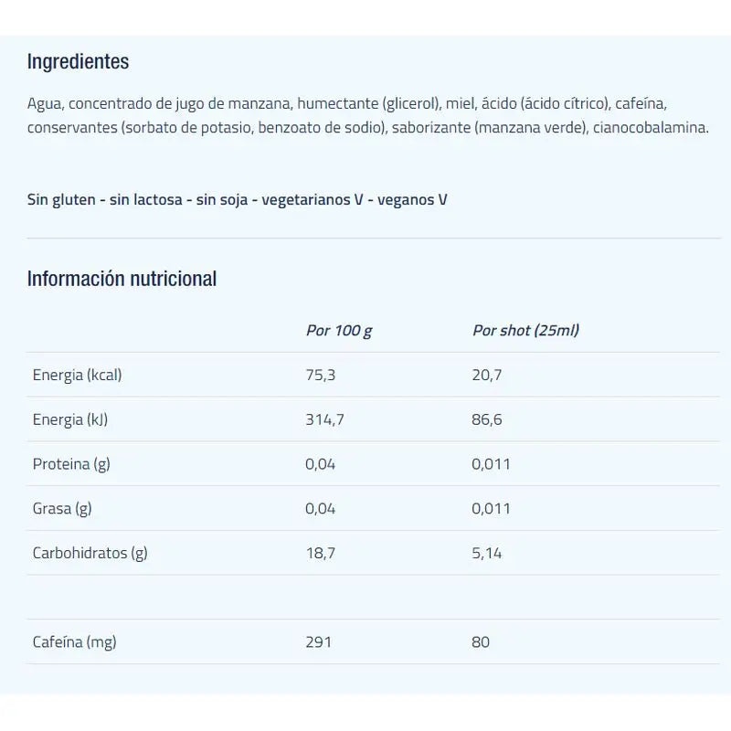 Etixx Caffeine Shot 6pc.